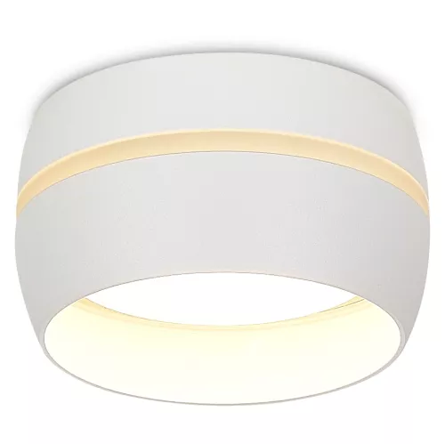 Светильник накладной под LED-лампу с цоколем GX53 D90xH50мм IP20, белый, без лампы