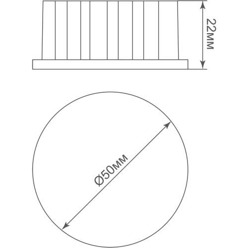 Светодиодный модуль MR16 7Вт 220В 4000K 600Лм Ra>80 38° D50хH22мм, цвет корпуса - белый