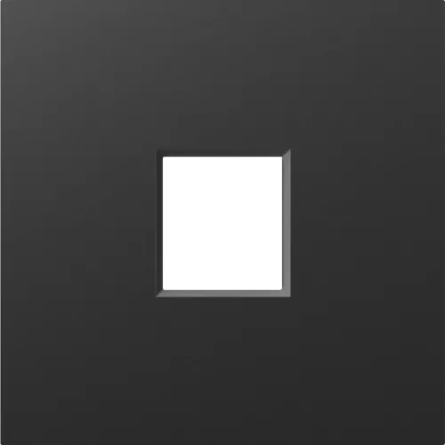 Накладка на 1 выход для розеток RJ11, RJ45 и TV/SAT, цвет матовый карбон, серия A07 Donel