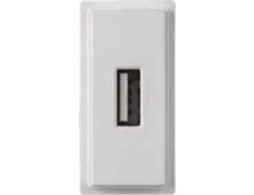 Зарядное устройство USB Стандарт А 5V 2100мА 1 модуль, белый