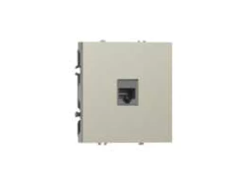Розетка RJ45 cat.6, компьютерная на 1 выход, цвет шампань, серия S08 Donel