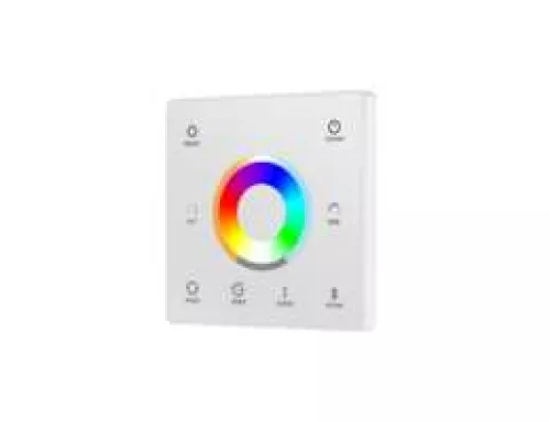 Настенный пульт дистанционного управления RGB+CCT, 1 канал, зона охвата 30 метров, цвет белый