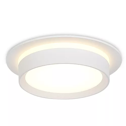 Светильник встраиваемый под LED-лампу с цоколем GX53 D110xH50мм IP20, белый, без лампы