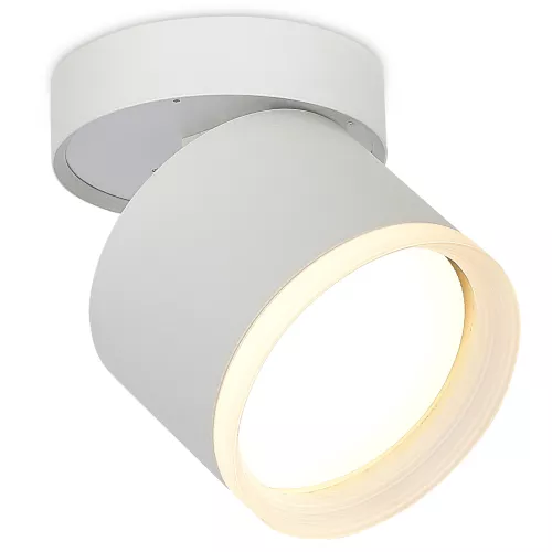 Светильник накладной поворотный под LED-лампу с цоколем GX53 D84xH85мм IP20, белый, без лампы