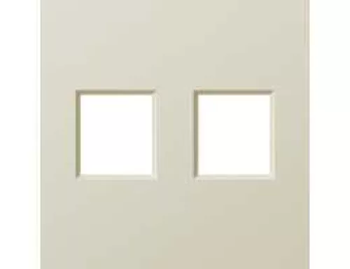 Накладка на 2 выхода для розеток RJ11, RJ45 и TV/SAT, цвет шампань, серия A07 Donel
