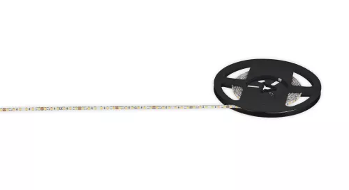 Лента светодиодная SMD тёпло-белая DC24V 9,6W/m 3000K 860Lm/m 120д/м CRI>90 IP20, упаковка 5 метров, ширина 5мм, высота 1,6мм, самоклейкая