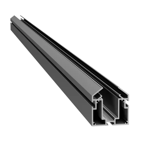 Встраиваемый алюминиевый профиль под натяжной потолок для серии Slim Line, сечение 49,5х51мм, длина 2,5 метра, цвет анодированный алюминий