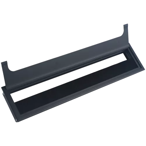 Кабельный вывод для установки в столешницу, размер 350х80 мм, цвет черный