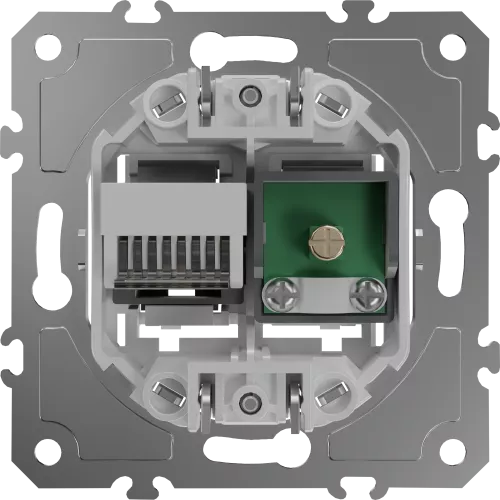 Механизм розетки RJ45/TV cat.5,ClassE-8/0-2400 МГц, серия D16