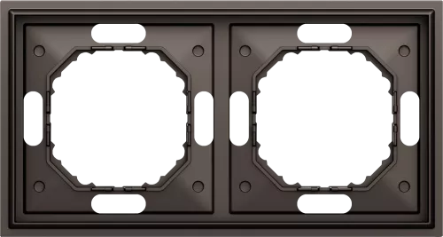 Рамка Podium 2-я, цвет мокко, серия S08 Donel