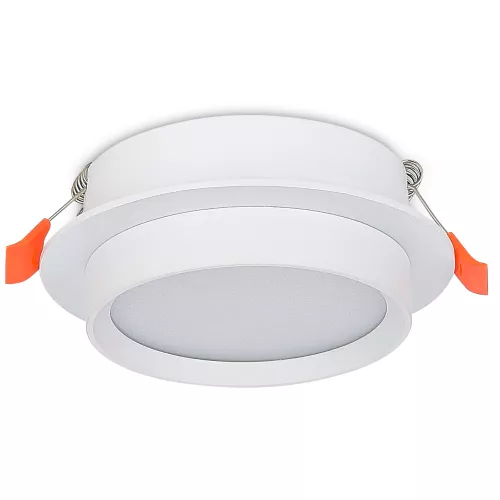 Светильник встраиваемый под LED-лампу с цоколем GX53 D110xH45мм IP20, белый, без лампы