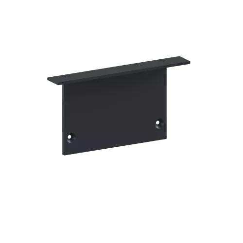 Заглушка боковая глухая для профиля DN18529, цвет черный