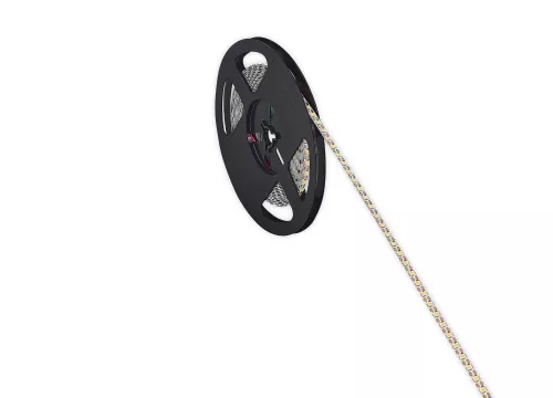 Лента светодиодная SMD тёпло-белая DC24V 9,6W/m 3000K 1305Lm/m 120д/м CRI>90 IP20, упаковка 5 метров, ширина 5мм, высота 1,5мм, самоклейкая