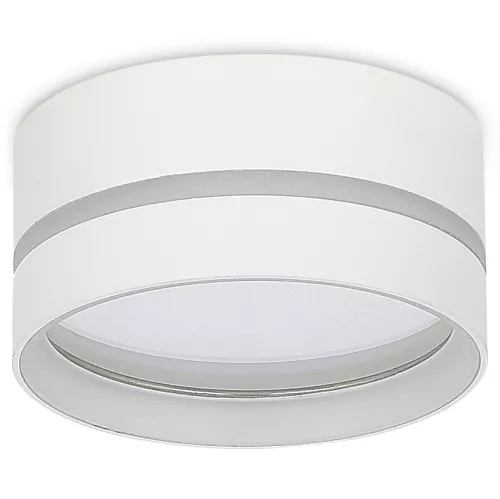 Светильник накладной под LED-лампу с цоколем GX53 D85xH40мм IP20, белый, без лампы