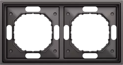 Рамка Podium 2-я, цвет матовый титан, серия S08 Donel