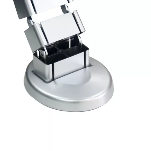 Пластиковый органайзер вертикальный SquareDesign для декоративной укладки проводов, длина 0,792 метра, цвет серебро