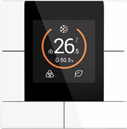 KNX многофункциональный термостат 55х55мм, цвет белый