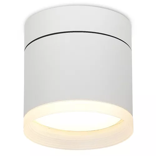 Светильник накладной поворотный под LED-лампу с цоколем GX53 D84xH85мм IP20, белый, без лампы