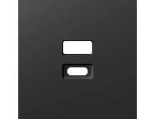 Накладка для USB-зарядки, цвет матовый карбон, серия A07 Donel