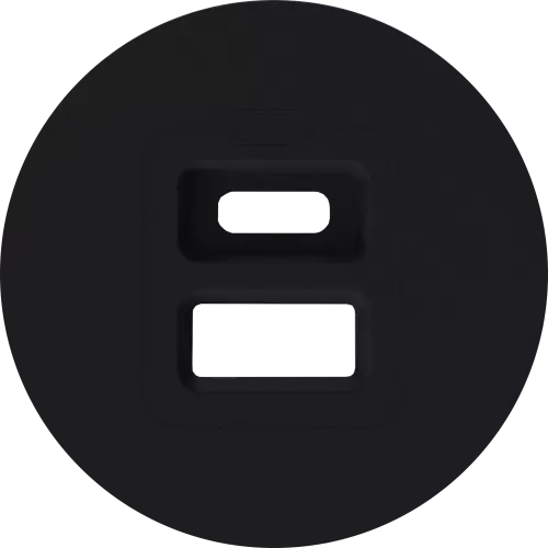Накладка для розеток USB, матовый карбон, серия D16