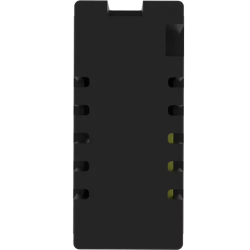 USB-зарядка 2100мA типа A+С, 1 модуль, 22.5х45мм, цвет черный