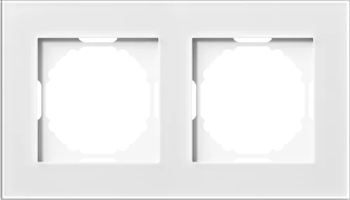 Рамка Natural 2-я, цвет стекло белое, серия A07 Donel