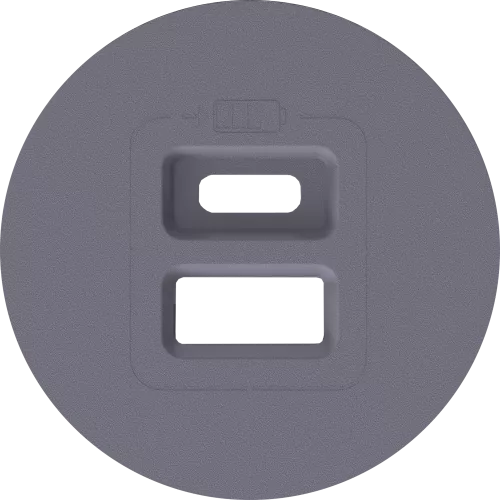 Накладка для розеток USB, матовый серый, серия D16