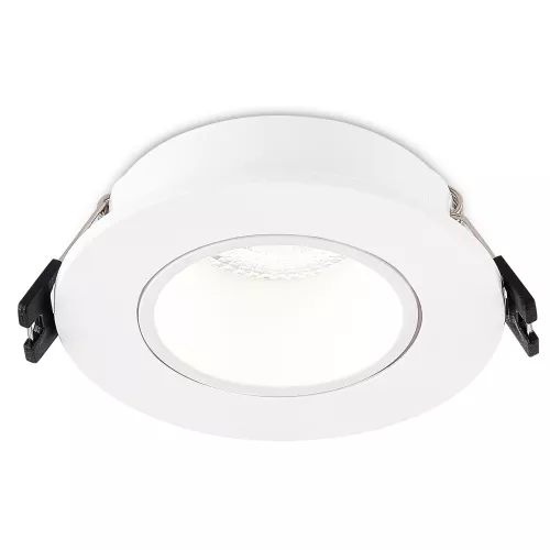 Светильник встраиваемый поворотный под LED-лампу с цоколем GU10 D90xH29мм IP20, белый, без лампы