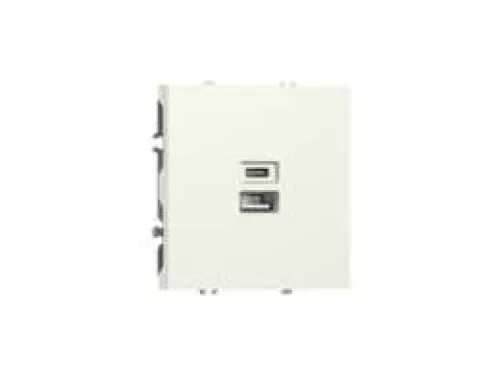 USB-зарядка типа A+С 3100мA 20Вт, цвет слоновая кость, серия S08 Donel
