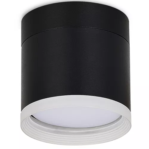 Светильник накладной поворотный под LED-лампу с цоколем GX53 D84xH85мм IP20, черный, без лампы