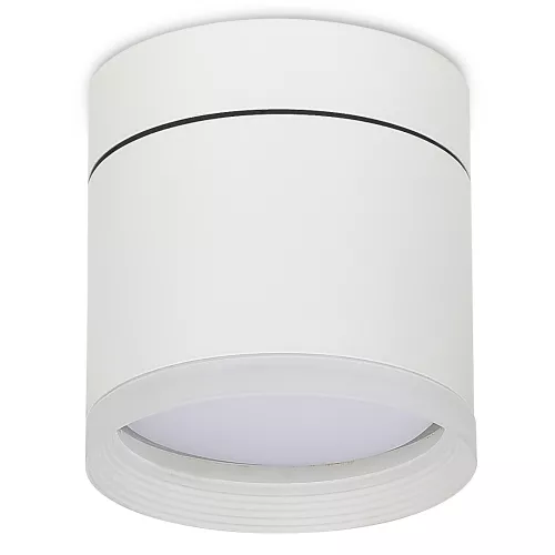 Светильник накладной поворотный под LED-лампу с цоколем GX53 D84xH85мм IP20, белый, без лампы