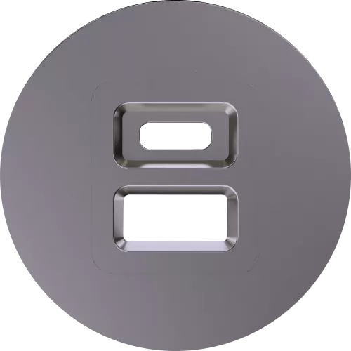 Накладка для розеток USB, шампань, серия D16
