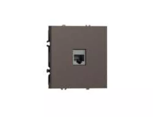 Розетка RJ45 cat.6, компьютерная на 1 выход, цвет мокко, серия S08 Donel