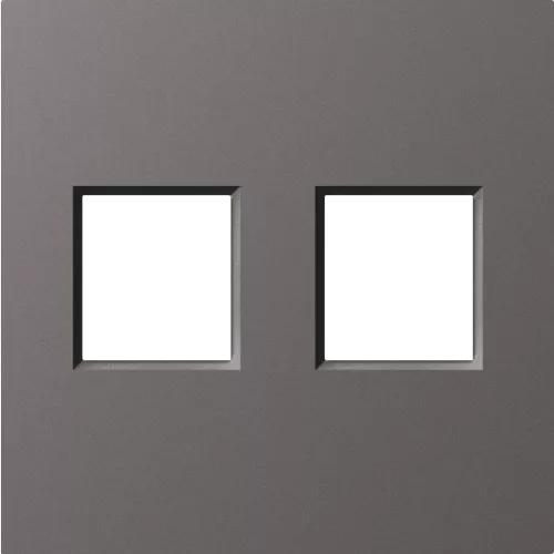 Накладка на 2 выхода для розеток RJ11, RJ45 и TV/SAT, цвет матовый титан, серия A07 Donel