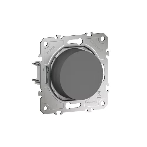 Светорегулятор Triac поворотный, LED-лампы 200Вт, акт.нагрузка 500Вт, цвет матовый шоколад, серия D16, Donel