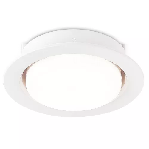Светильник встраиваемый под LED-лампу с цоколем GX53 D108xH31мм IP20, белый, без лампы