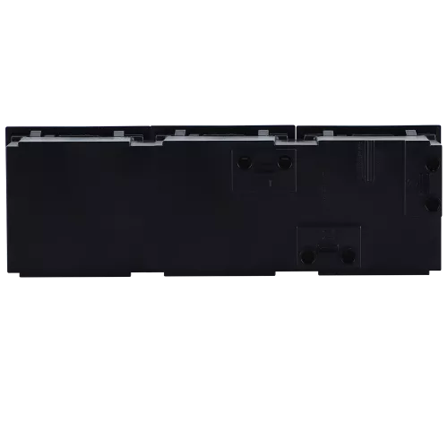 Розетка с заземлением с защитными шторками 16А 250В, 6 модулей, 135х45мм, поворот вилки на 45 градусов, на клеммах, цвет черный матовый