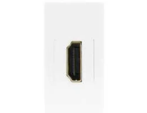 Разъём HDMI для передачи данных, 1 модуль, 22.5х45мм, цвет белый