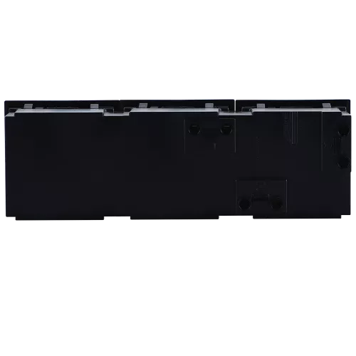 Розетка с заземлением с защитными шторками 16А 250В, 6 модулей, 135х45мм, поворот вилки на 45 градусов, на клеммах, цвет черный