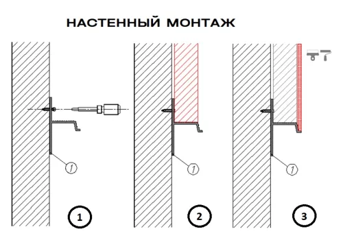 Накладной алюминиевый профиль под ГКЛ 12,5мм, сечение 13,7х25,8мм, длина 2 метра, без матового экрана, цвет анодированный алюминий