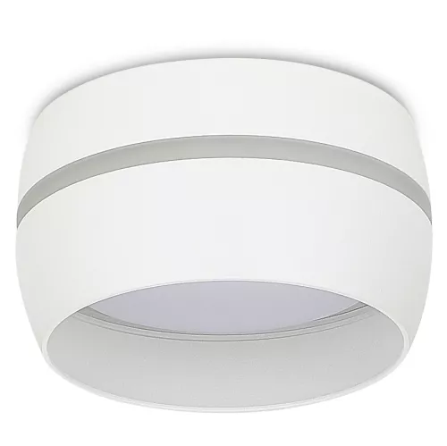 Светильник накладной под LED-лампу с цоколем GX53 D90xH50мм IP20, белый, без лампы