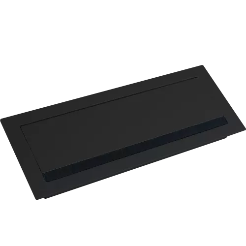 Кабельный вывод для установки в столешницу, размер 310х120 мм, цвет черный