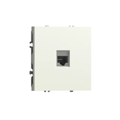 Розетка RJ45 cat.5, компьютерная на 1 выход, цвет слоновая кость, серия S08 Donel