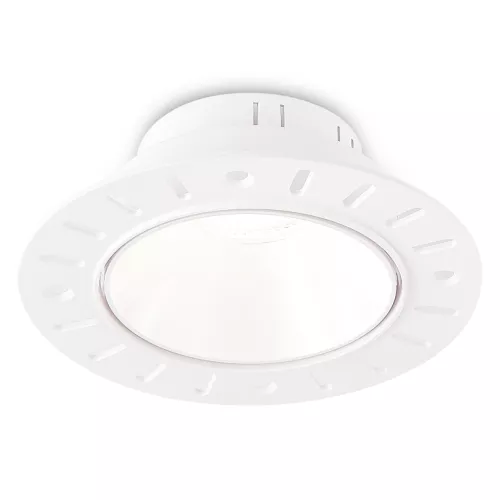 Светильник встраиваемый под LED-лампу с цоколем GU10 D110xH40мм IP20, белый, без лампы