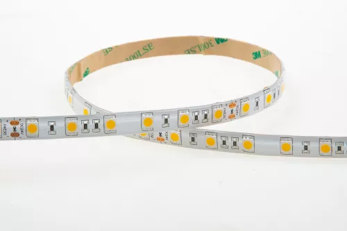 Лента светодиодная SMD нейтральная DC24V 14,4W/m 4000K 1080Lm/m 60д/м CRI>95 IP65, упаковка 5 метров, ширина 10мм, высота 2мм, самоклейкая