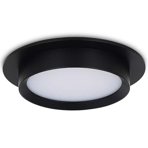 Светильник встраиваемый под LED-лампу с цоколем GX53 D110xH45мм IP20, черный, без лампы