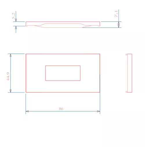 Лицевая панель для розеток USB, TF, RJ45, SAT и диммеров, 2 модуля, песочный