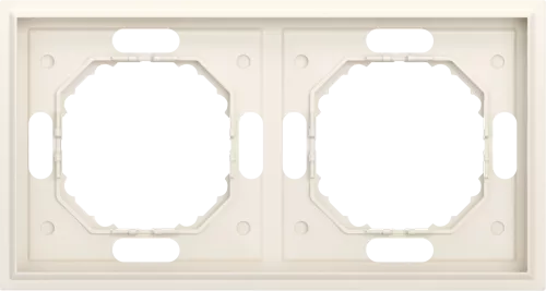 Рамка Podium 2-я, цвет матовый кремовый, серия S08 Donel