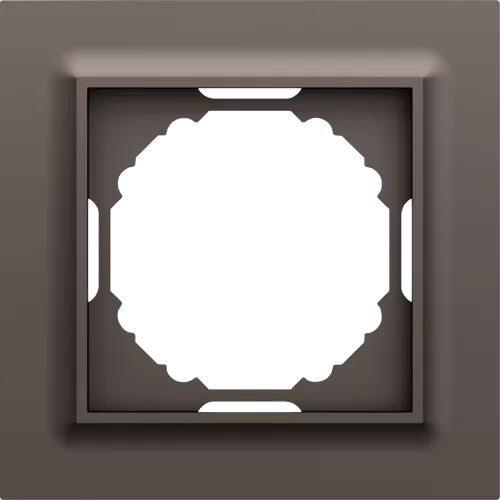 Рамка Wave 1-я, цвет мокко, серия A07 Donel