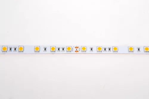 Лента светодиодная SMD тёпло-белая DC24V 14,4W/m 3000K 1400Lm/m 60д/м CRI>85 IP20, упаковка 5 метров, ширина 10мм, высота 2мм, самоклейкая